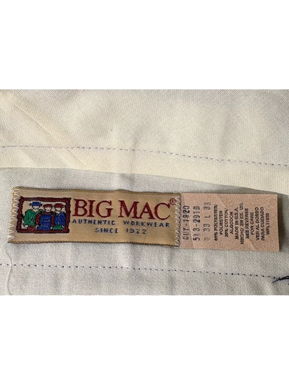 Big Mac Klondike Work Pants - Navy Blue, 33x33, New with Tag
